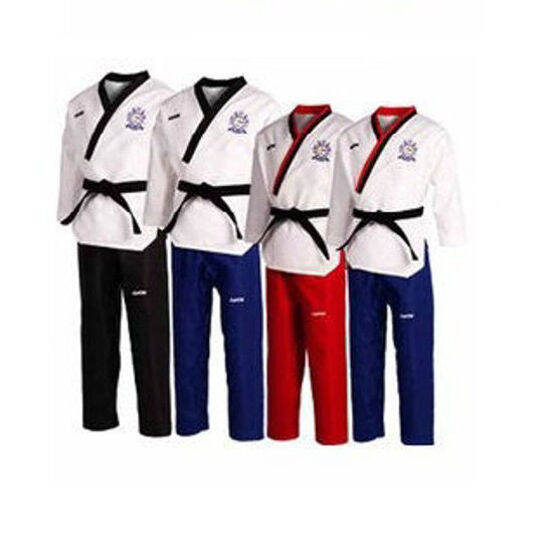 Võ phục Quyền TKD cho Nam trên 16t ( Cổ đen - Quần đen )