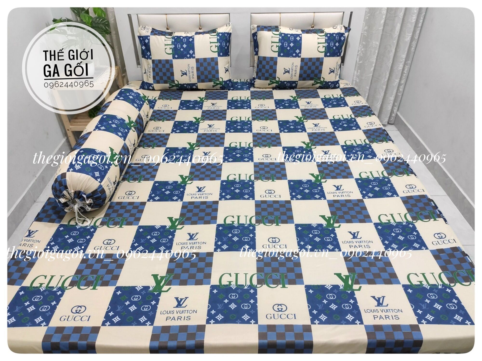 ❤️Bộ Ga Thun Lạnh Việt Nam Cao Cấp❤️( 1 drap bọc + 2 vỏ gối nằm+1 vỏ gối ôm )