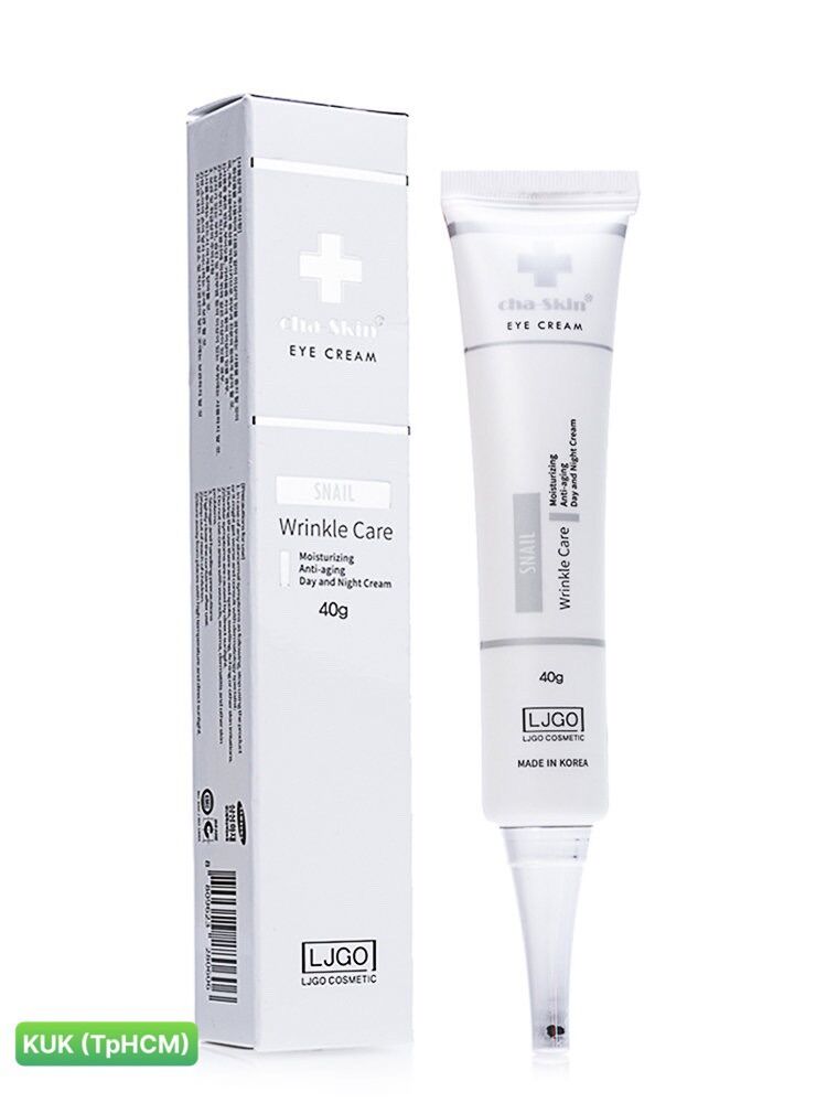 Kem mắt ốc sên cao cấp LJGO CHA SKIN SNAIL 40ML