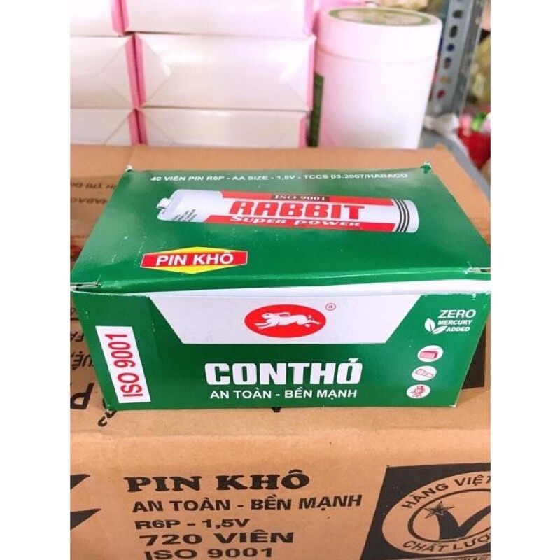 40 VIÊN PIN TIỂU CON THỎ AA