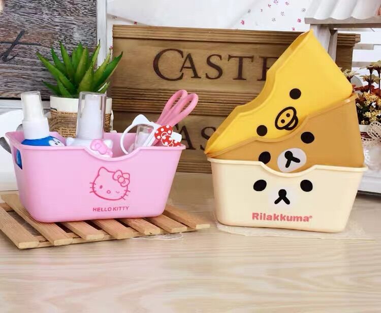 Hộp nhựa mini đựng phụ kiện Hello Kitty - Doremon Doraemon