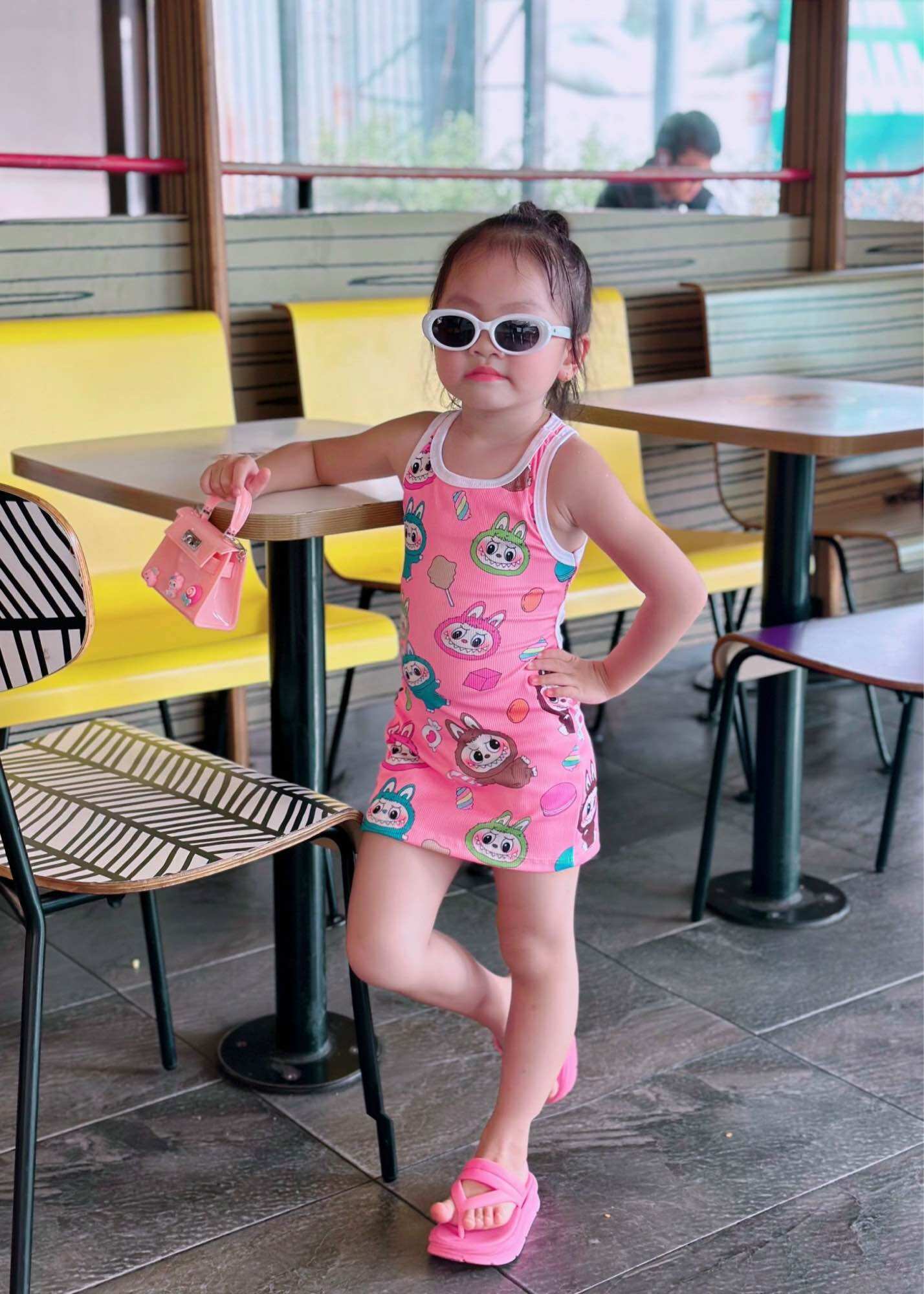 Đầm Body Thun Co Giãn Cho Bé Gái