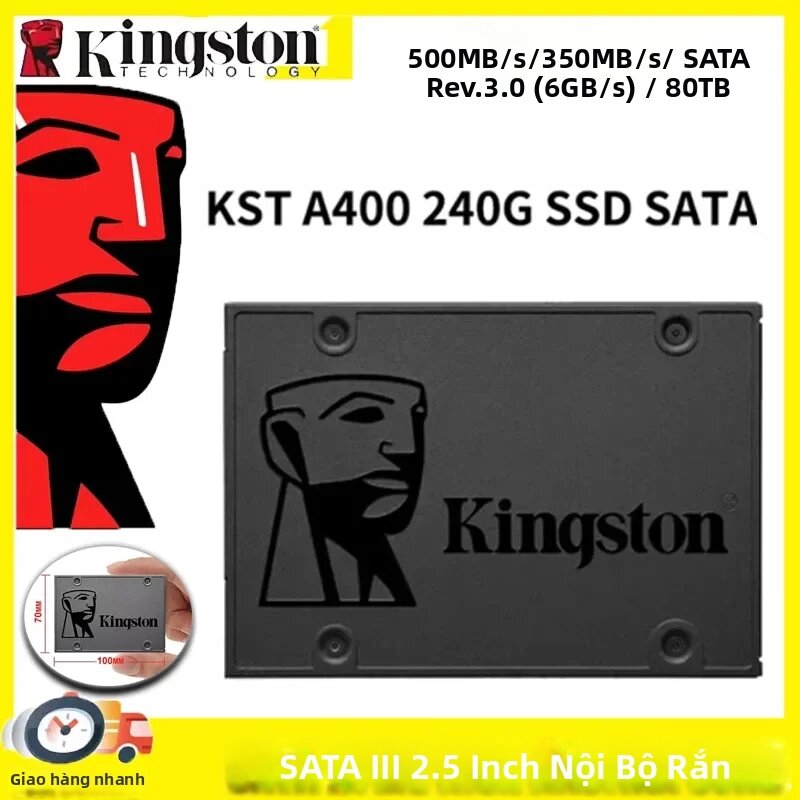 Kingston | Ổ Cứng Thể Rắn SSD Kingston A400 2.5 Inch SATA III Nội Bộ 120GB 240GB 480GB 960GB Dành Cho Máy Tính Để Bàn Và Máy Tính Xách Tay Giá 3,045,000 Đồng*Miễn phí vận chuyển