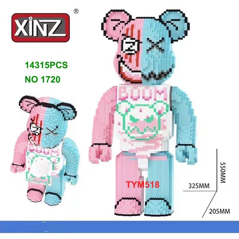 Lắp ghép bearbrick 55cm