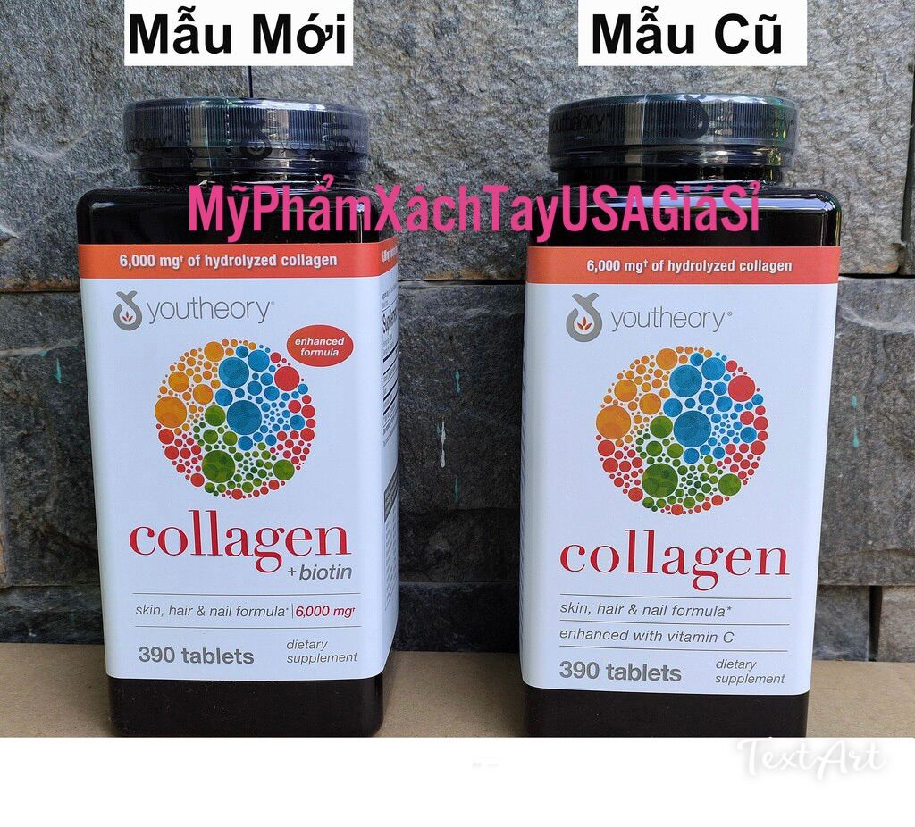 Collagen 390 viên collagen Youtheory Advanced Type