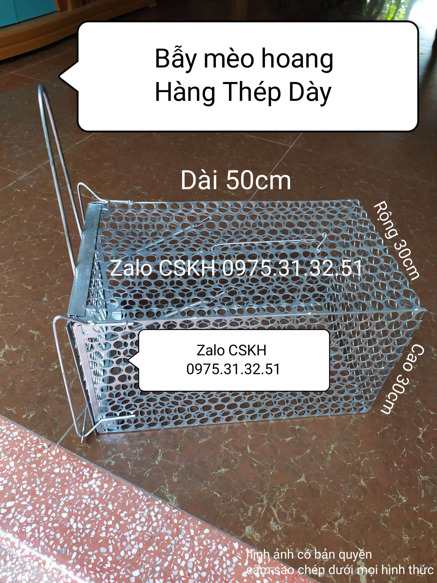 Bẫy mèo hoang cỡ đại