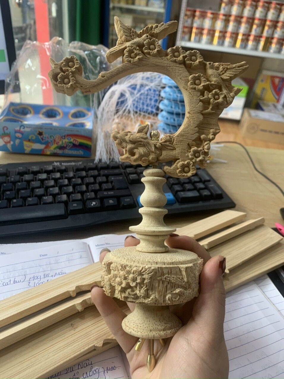 Bộ m&oacute;c nậm tre chim mai lồng m&agrave;o
