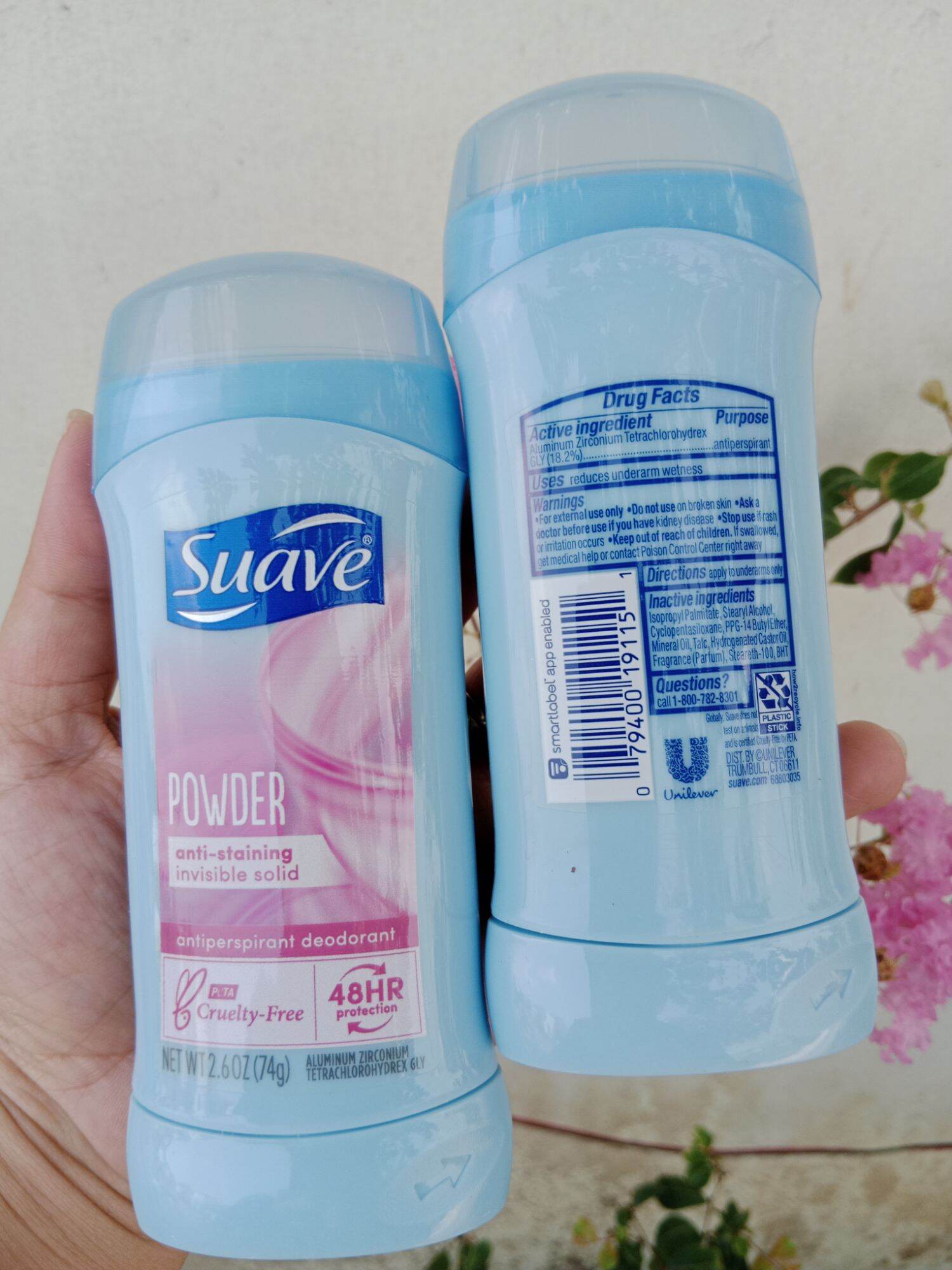 Lăn Sáp Khử Mùi Suave nhập khẩu Mỹ 74g