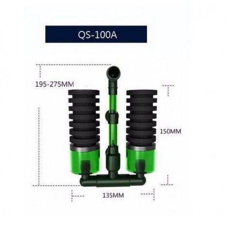 Qs 100a + full đá maxtrix , lọc vi sinh qs 100a , lọc đôi , lọc nước hồ cá qs 100a