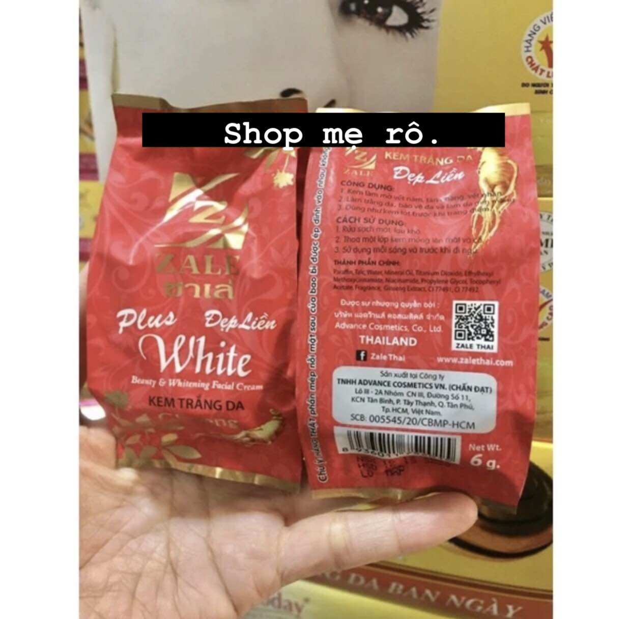 Kem đỏ chuẩn Thái Lan hủ 6g