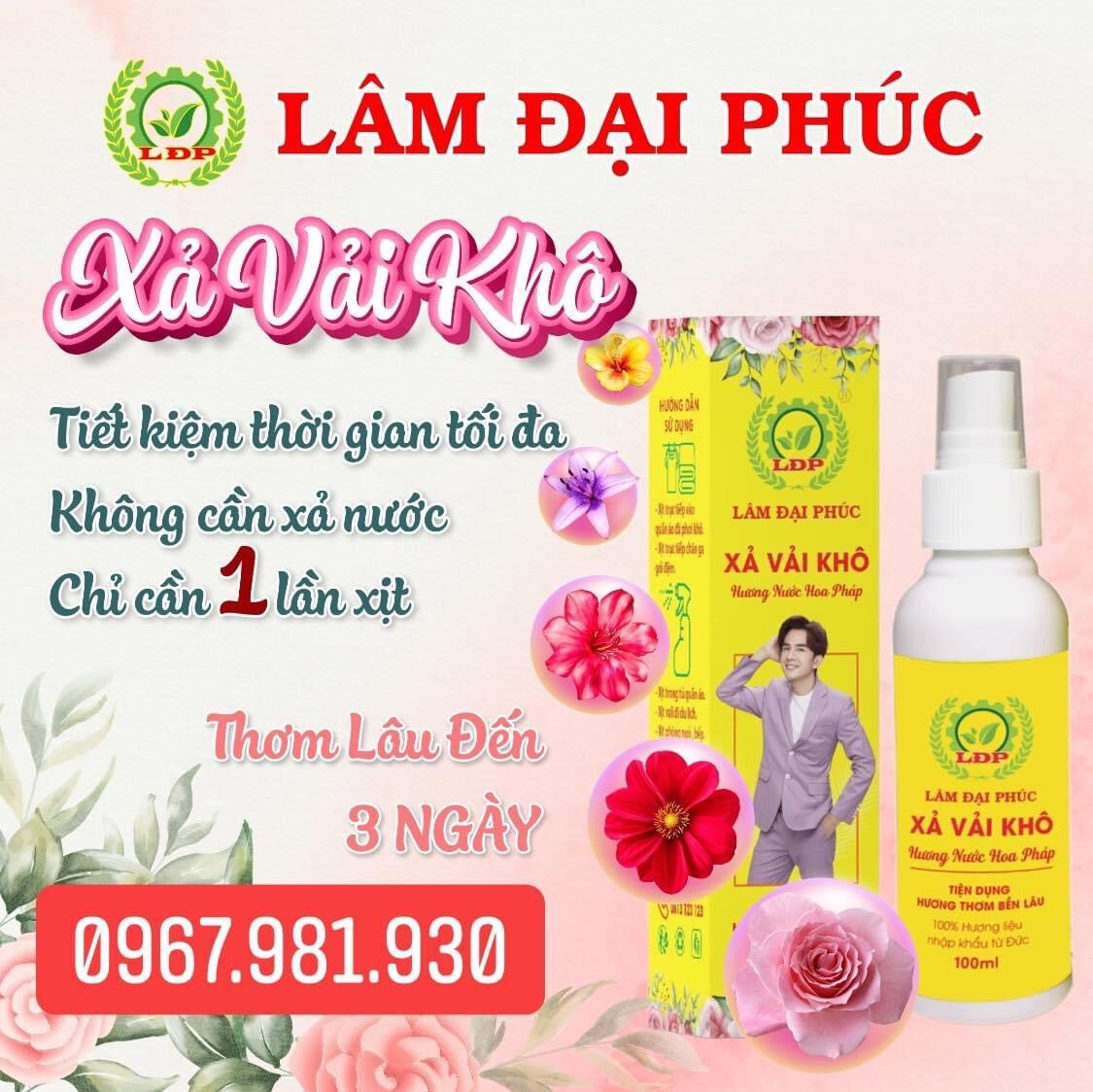 NƯỚC XẢ VẢI KHÔ ( màu vàng ) - LÂM ĐẠI PHÚC