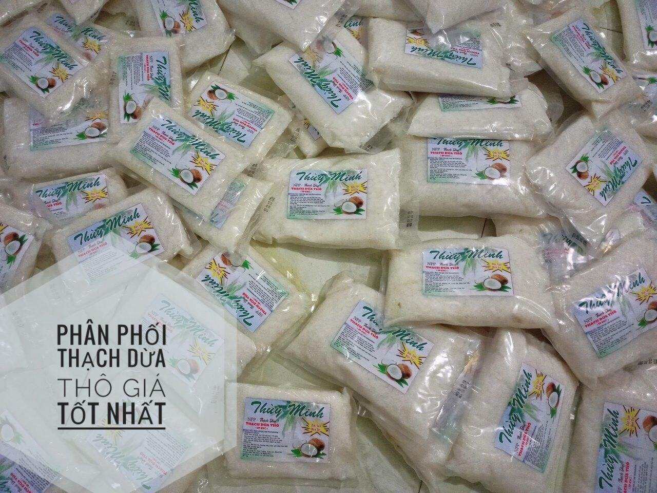 THẠCH DỪA THÔ DẠNG BÚN LÀM TOPPING TRÀ SỮA {1KG}