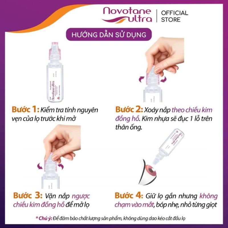 [HCM]Nước mắt nhân tạo Novotane Ultra - 5ml
