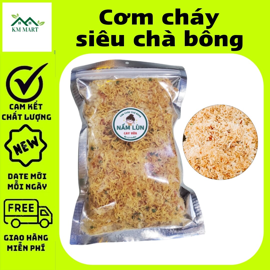Cơm cháy siêu chà bông lkm mart | túi 200g