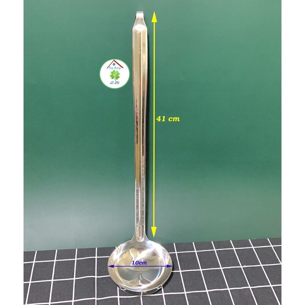 Vá múc nước lèo inox / Muôi múc nước lèo (đường kính 10cm đến 13cm)