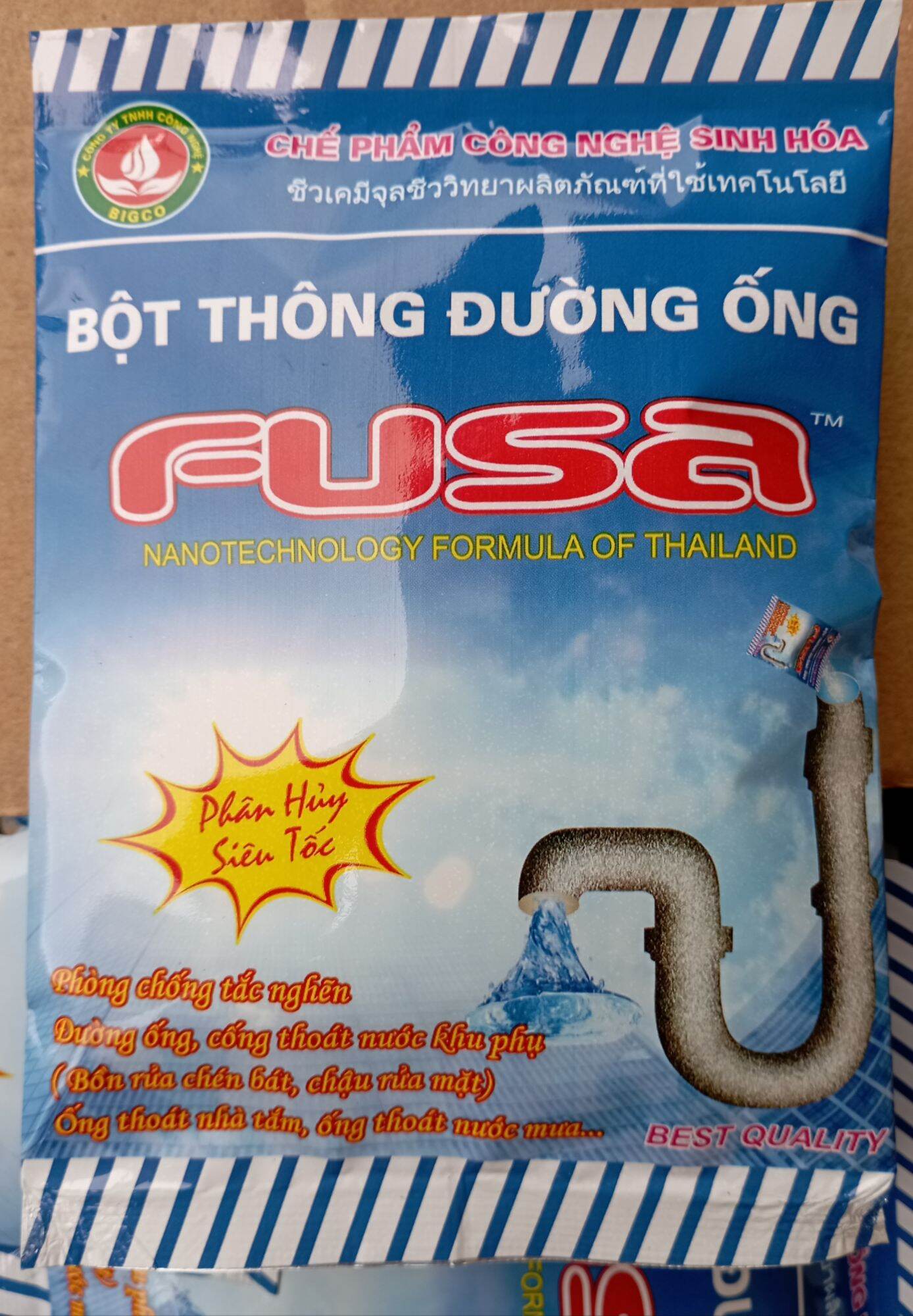 10 gói bột thông đường ống fusa