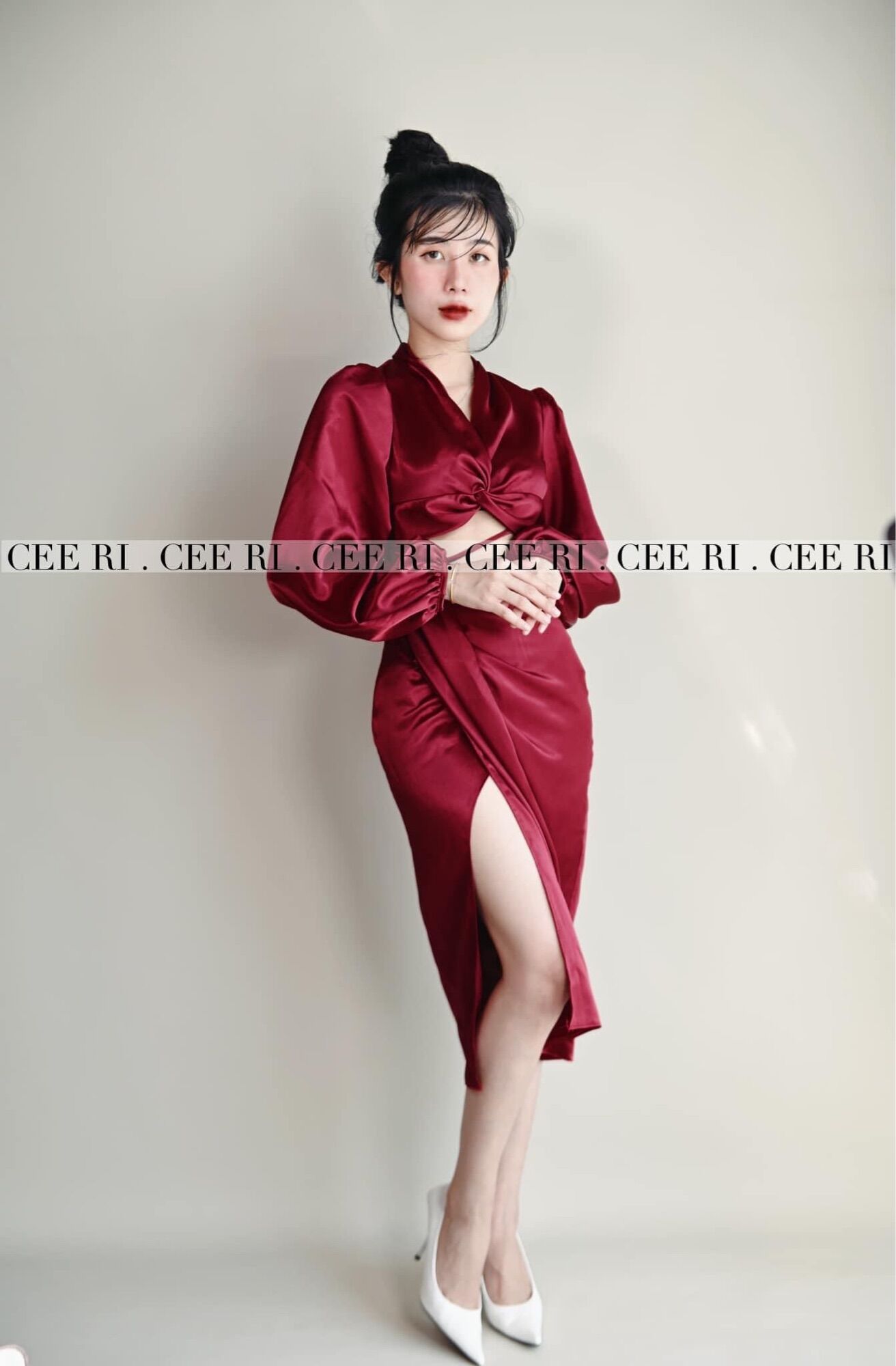 Ảnh Thật MẪU ĐỘC QUYỀN SHOP CEERI - vet lụa đen