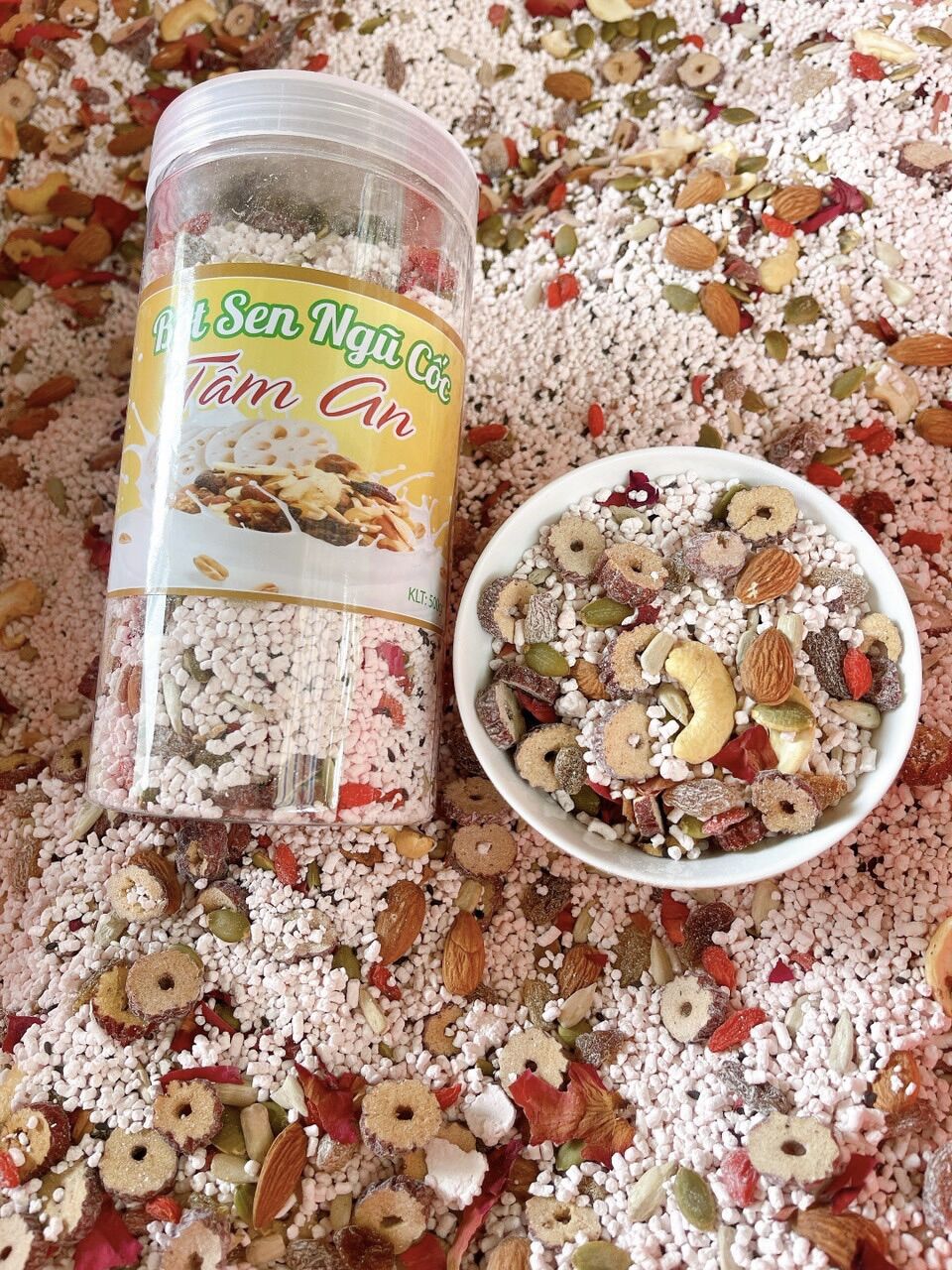 Bột củ sen mix hạt dinh dưỡng hộp 500g
