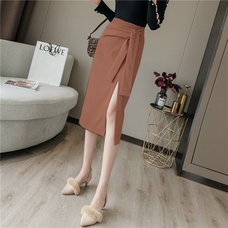 [PN FASHION] CHÂN VÁY CÔNG SỞ NỮ XẺ TÀ SANG TRỌNG