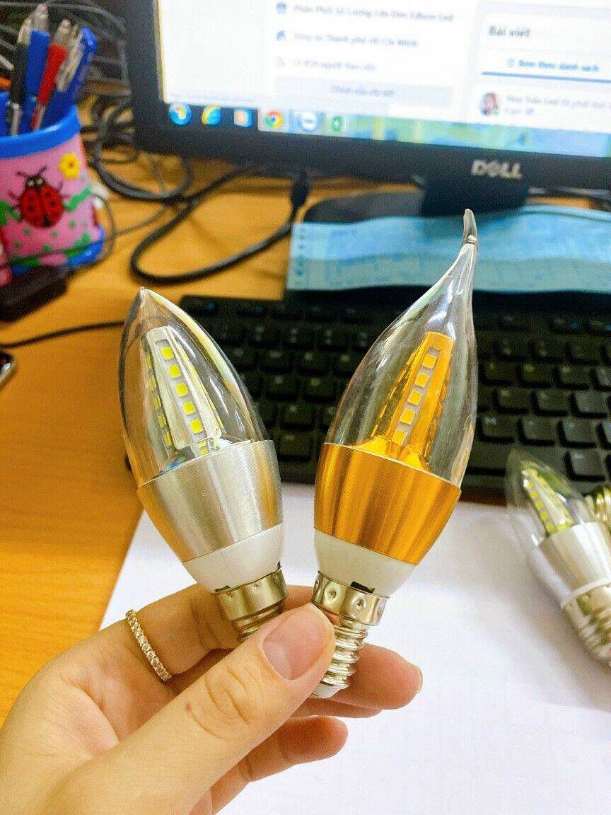 Bóng nến led đui E27 công suất 5W