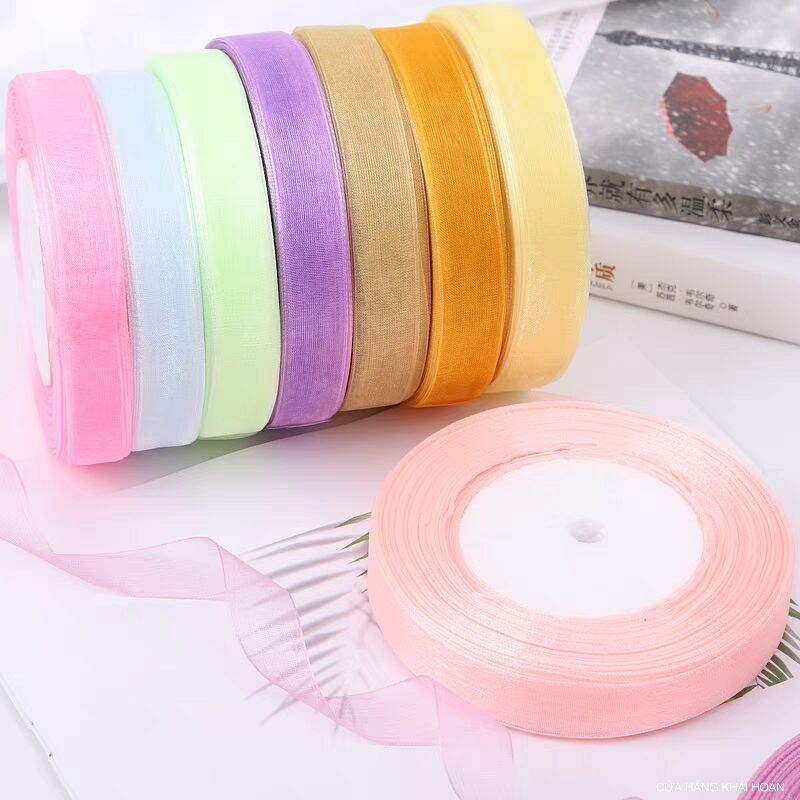 cuộn dài 45m ruy băng voan dây trang trí