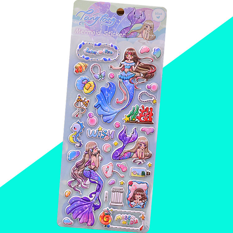 Công Chúa Sáng Tạo Biến Hình Dán Trẻ Em Phong Cách Hoạt Hình Giáo Sớm Khối Xây Dựng Trí Thông Minh