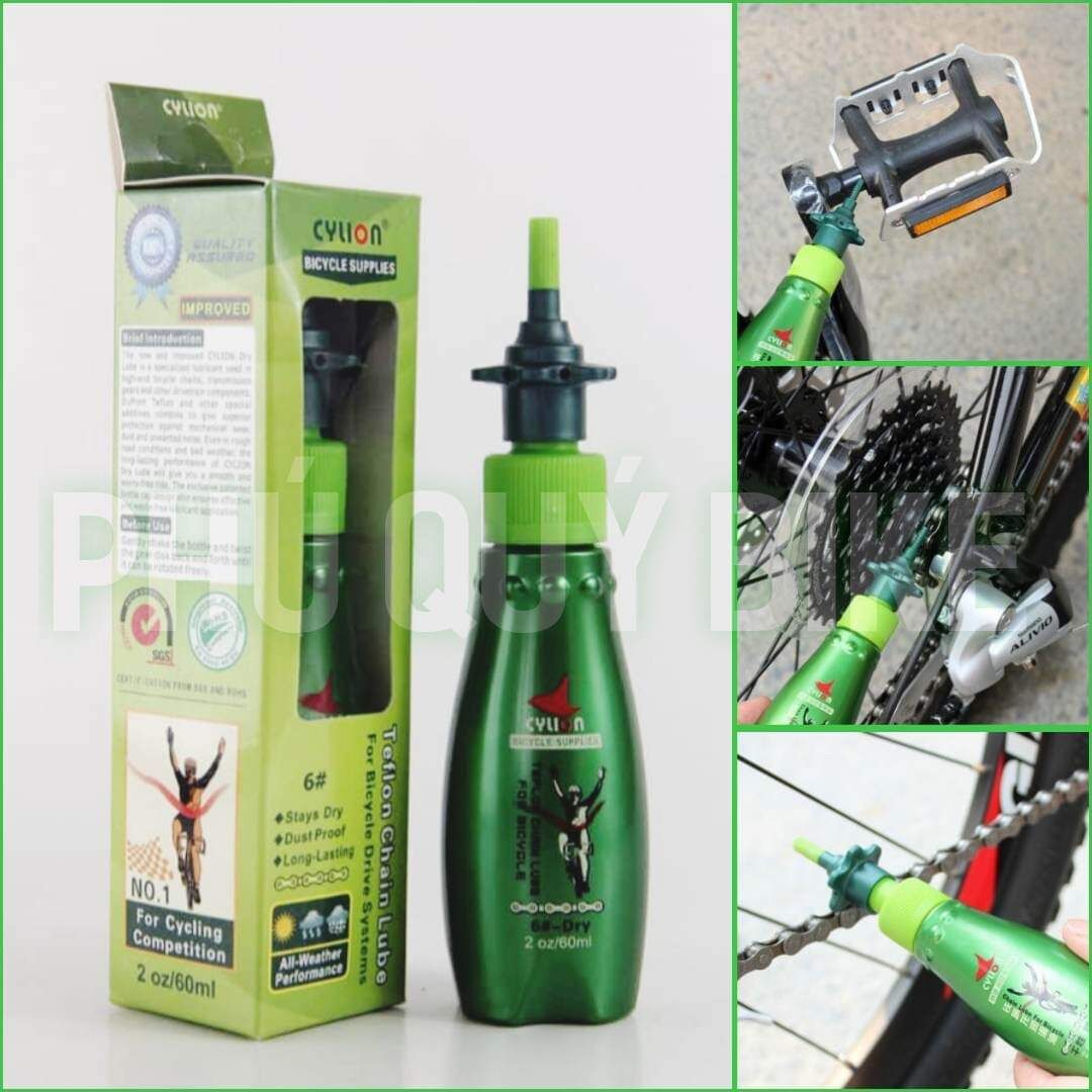 Dầu khô tra sên xích líp xe đạp cylion 60ml dry teflon lube 60ml