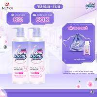 [Mới] Combo 2 Nước Giặt Xả Nội Y MaxKleen chuyên dụng cho đồ lót chai 650g
