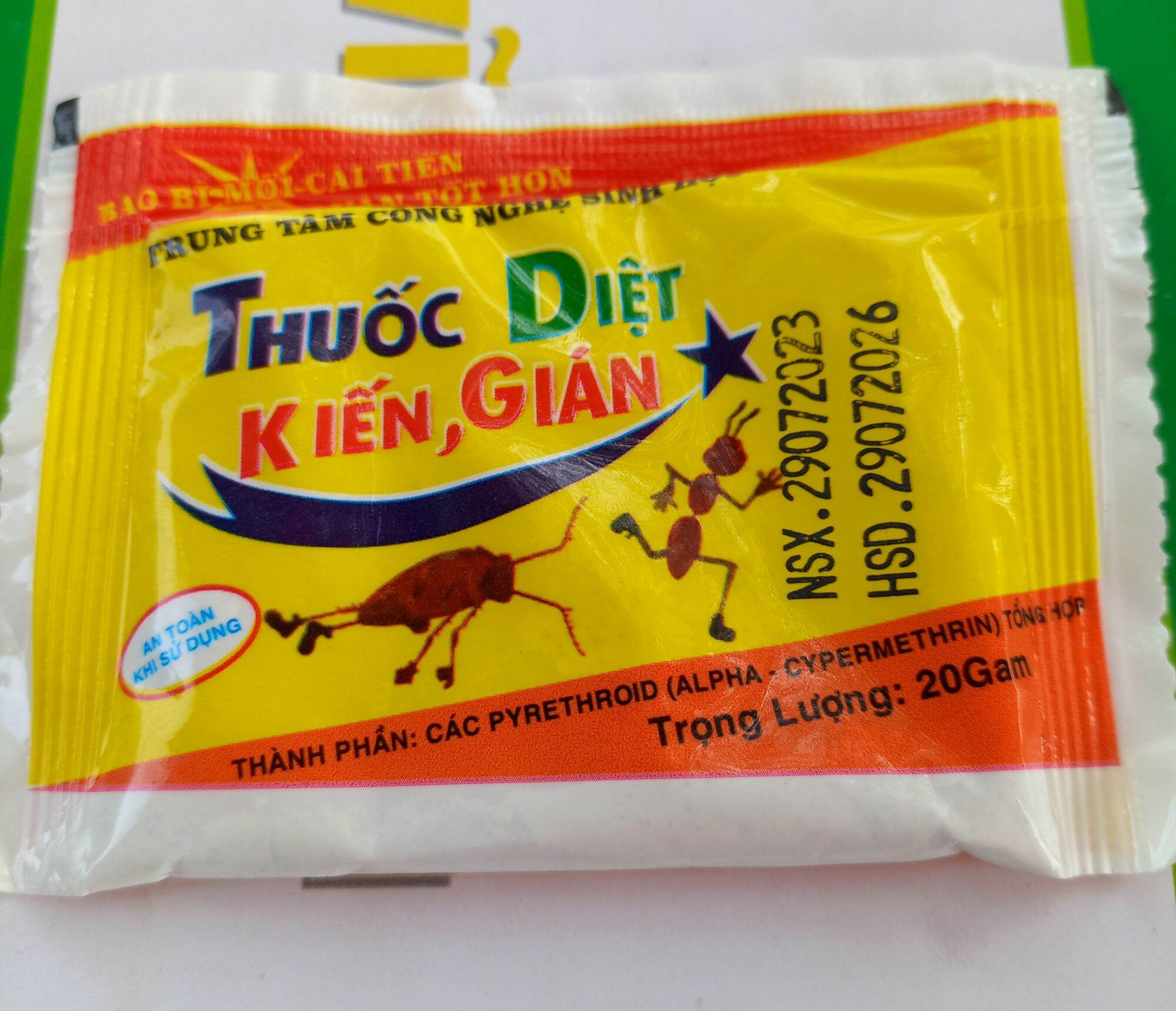 Thuôc diệt kiến,gián gói 20gr
