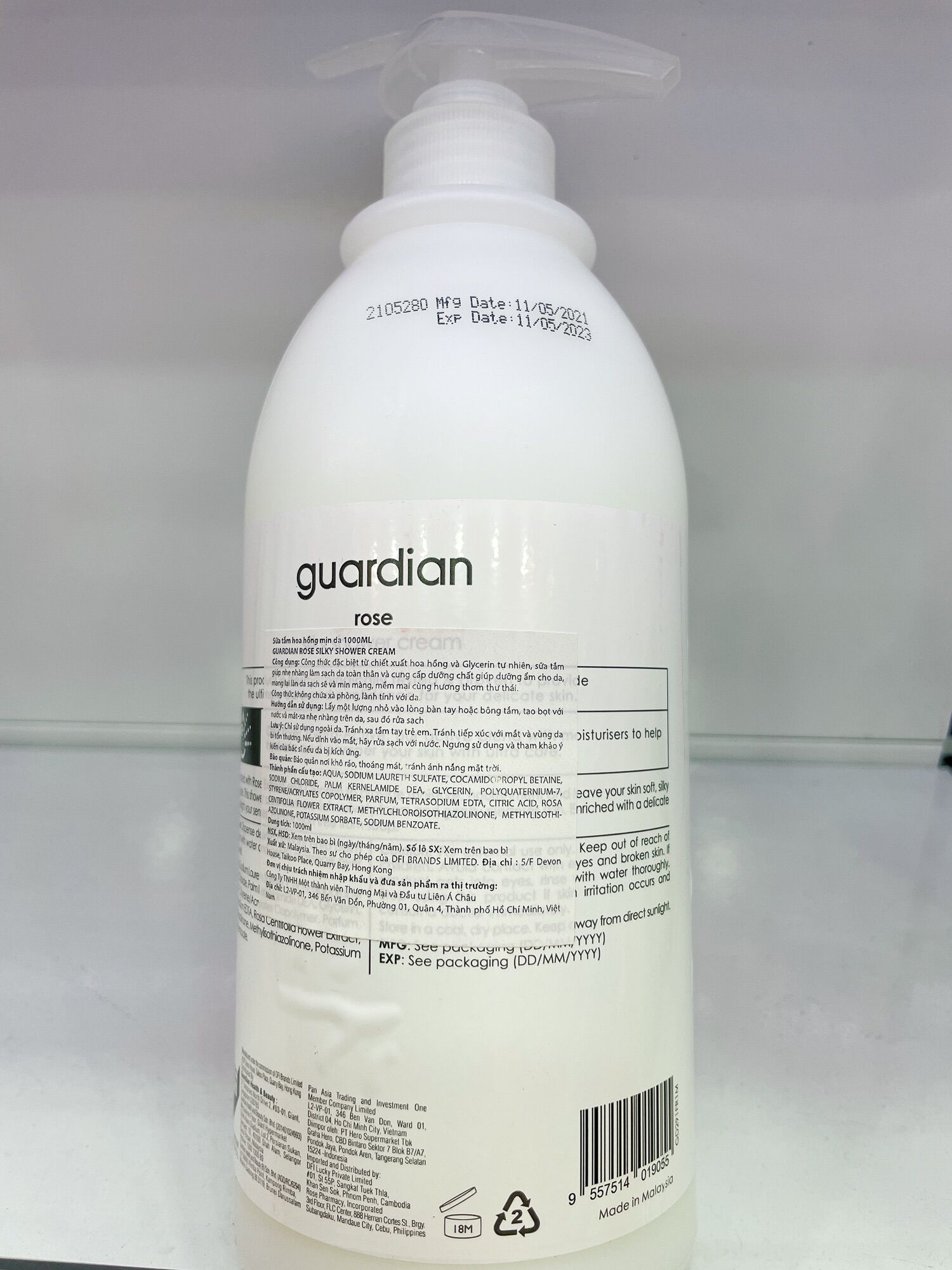 Sữa Tắm Dưỡng Trắng Mịn Da Olive Malaysia 1000ml