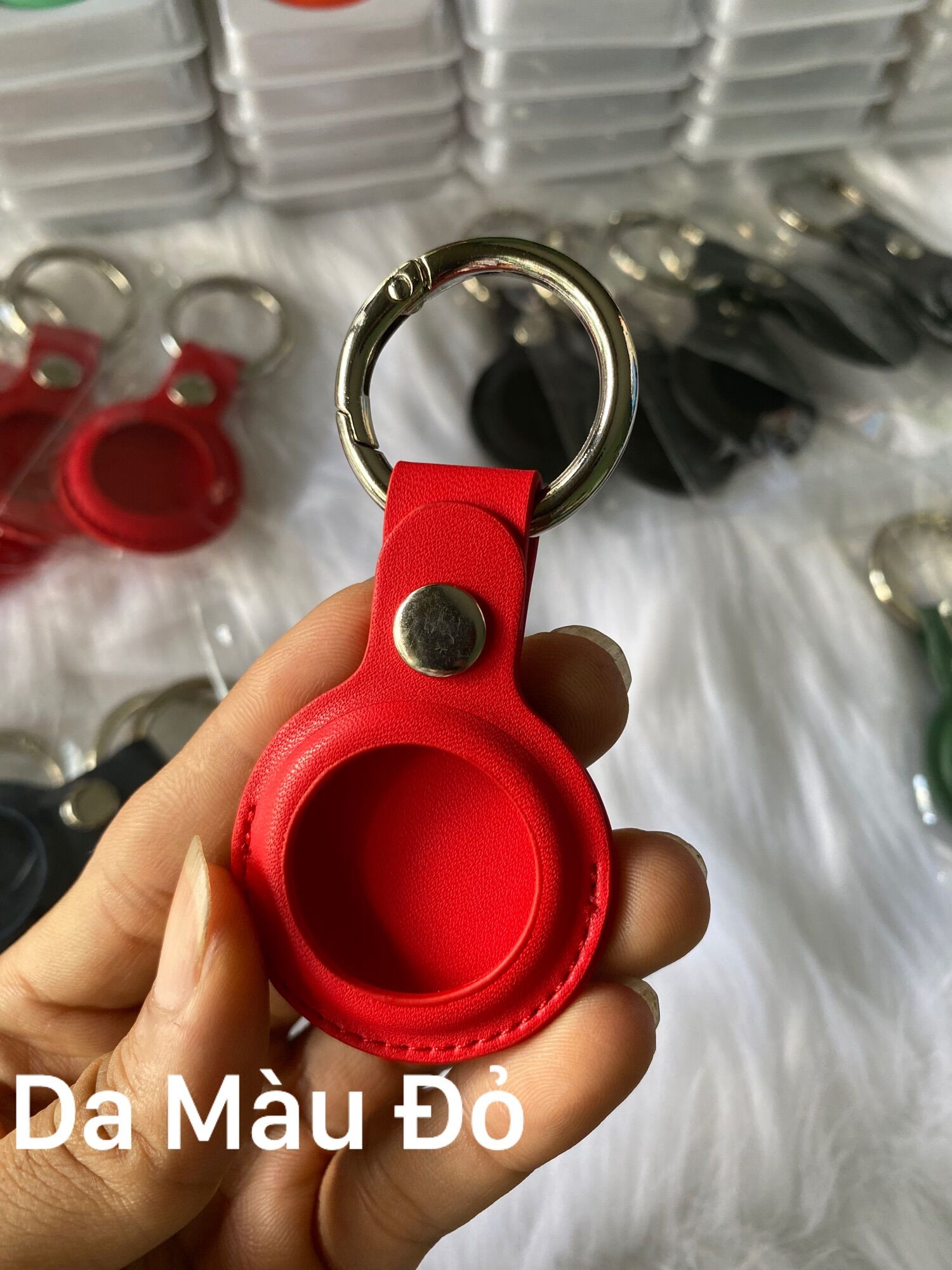 Bao da móc khoá Airtag rẻ đẹp