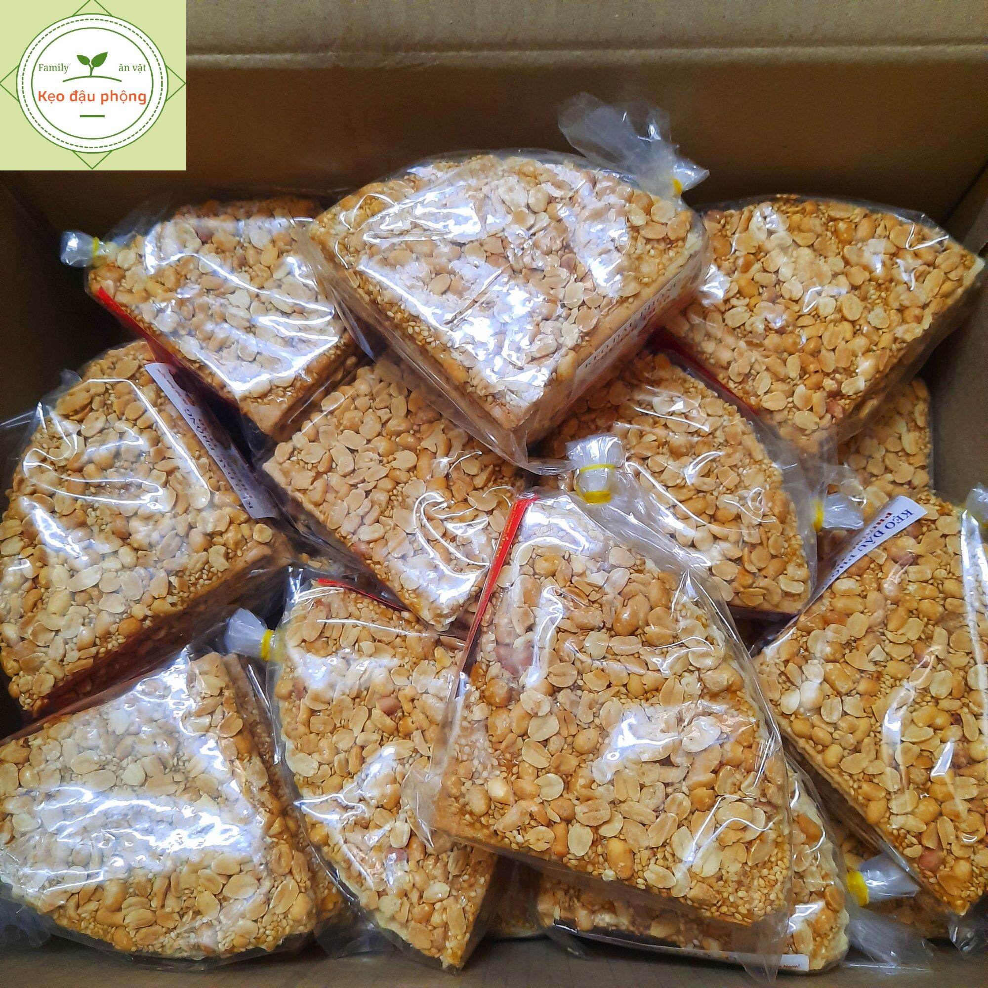 KẸO ĐẬU PHỘNG CÁNH QUẠT (thơm giòn) - 1bịch / 4cái