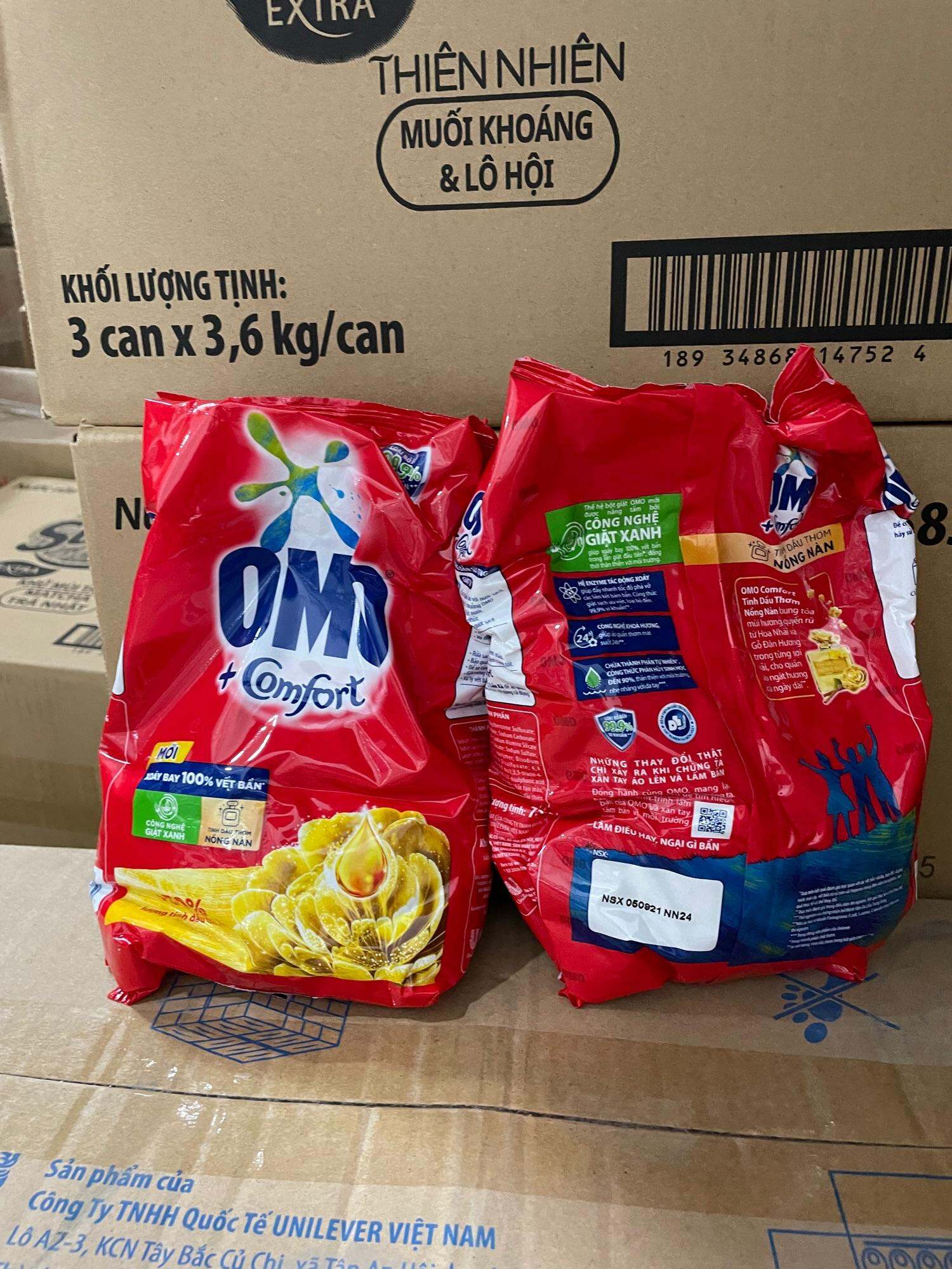 BỘT GIẶT OMO 720g HƯƠNG NƯỚC HOA
