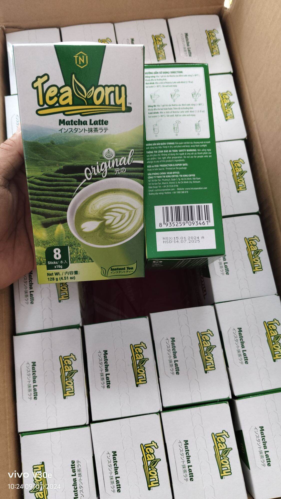 Trà sữa matcha hòa tan Teavory của TNI King Coffee