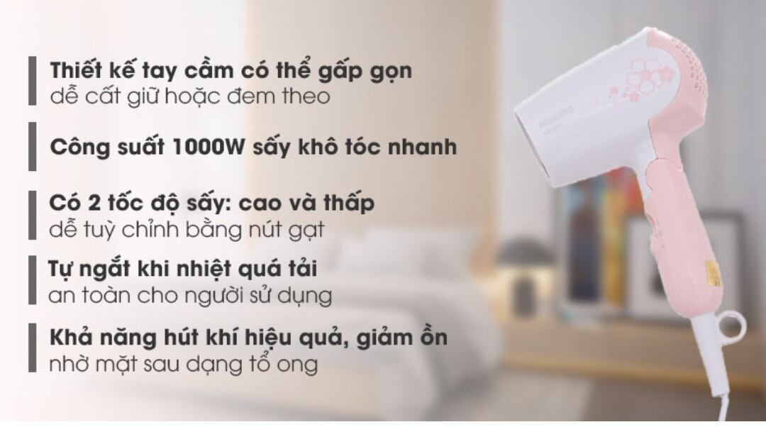 Máy Sấy Tóc Cầm Tay Philips HP8108 - Chính Hãng