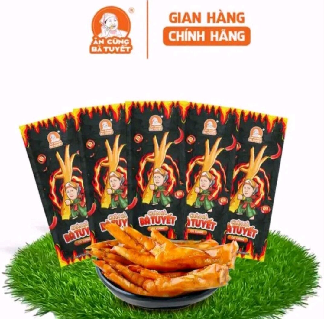 10 chân gà bà tuyết tê cay có xương ăn vặt ngon cay tuyệt vời