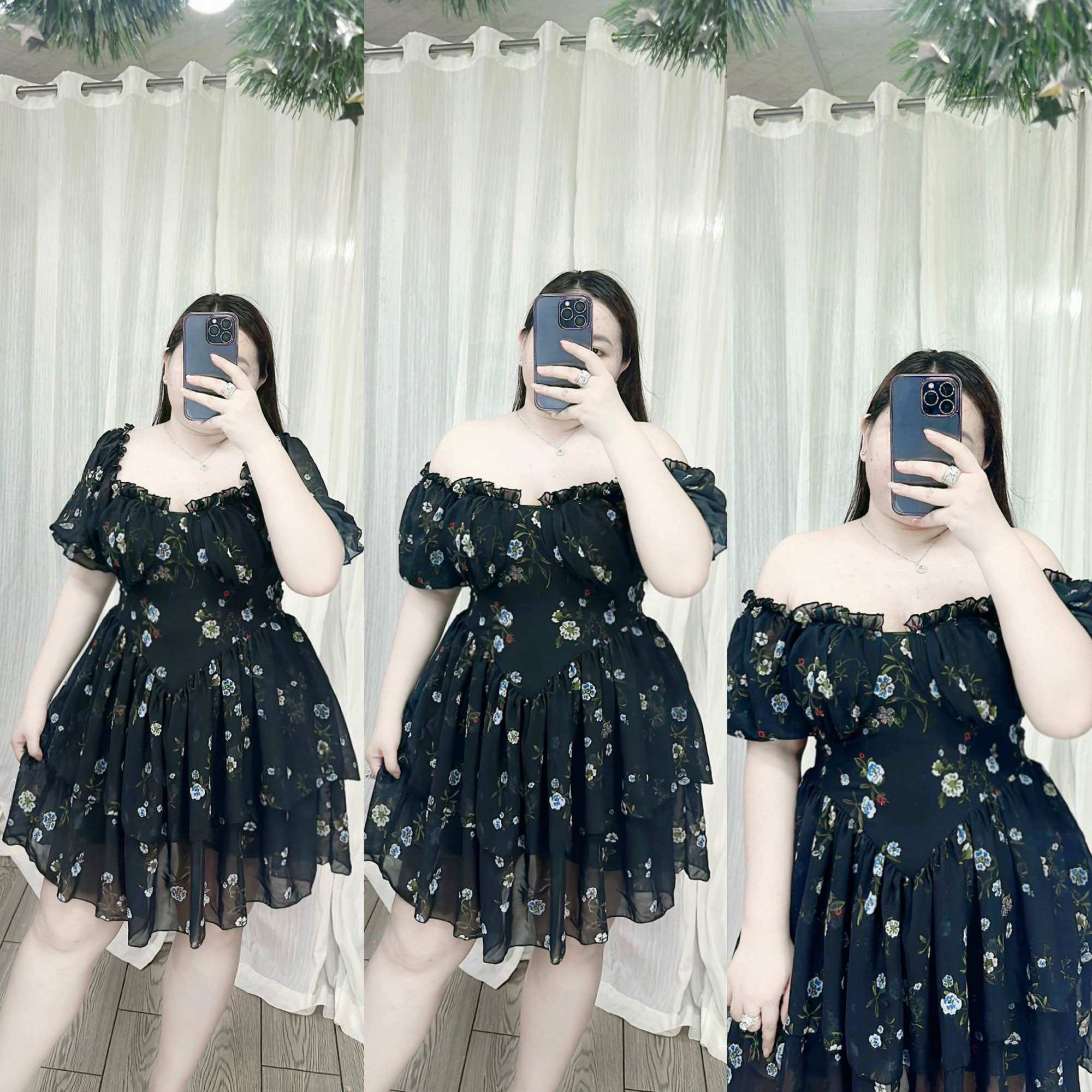 [Bigsize 60-85kg] Đầm cúp ngực tay ngắn (kèm 1 lót quần rời y hình)