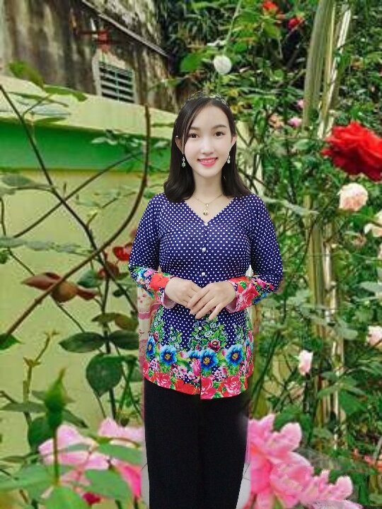 áo bà ba in hoa 4d vải lụa pha thun co giãn nhẹ cổ tim tay dài