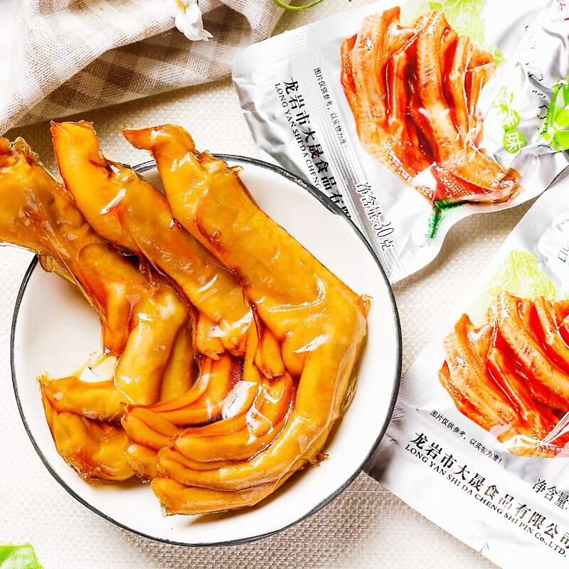 [30 cái] ❤CHÂN VỊT KO CAY DEACHANG❤️ màu xanh