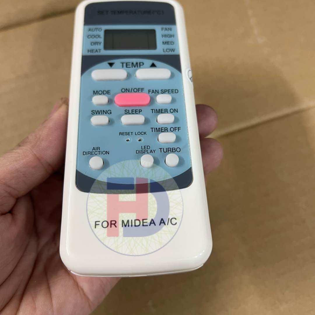 Điều khiển điều hoà Midea ( nút hồng ) - remote máy lạnh Midea