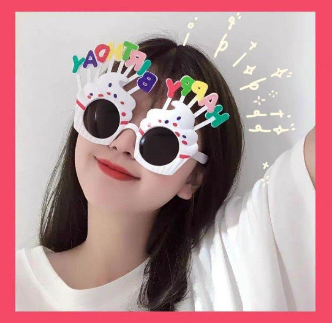 Mắt Kính Sinh Nhật - Cài Happy Birthday - Kính Happy Birthday Dễ Thương Xinh Xăn