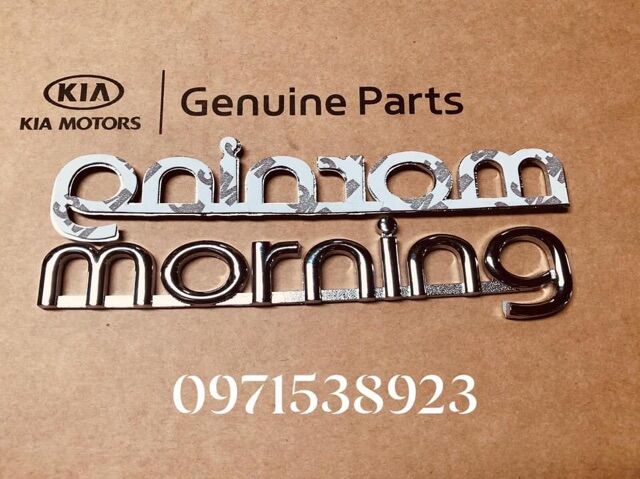 logo chữ nổi Kia morning 2004-2011
