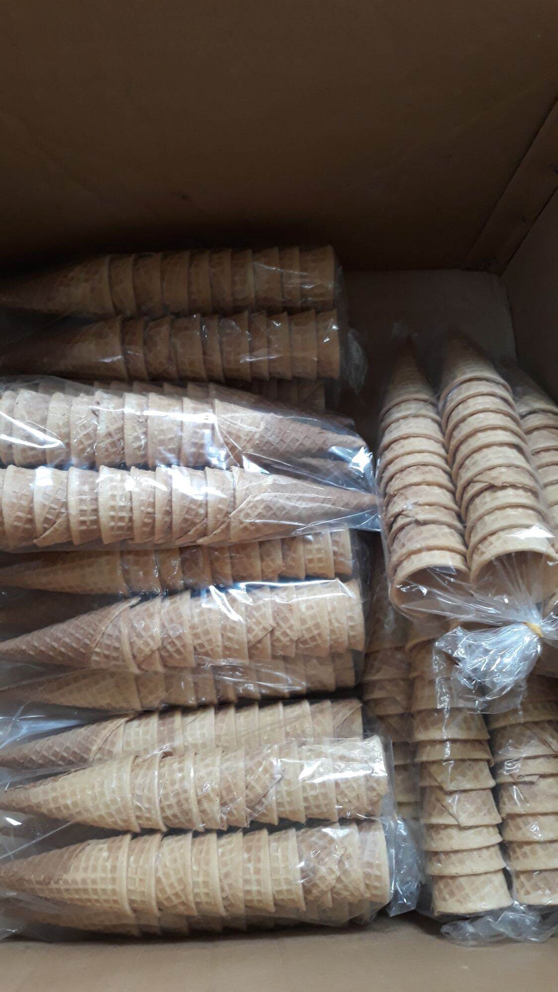 Bịch 10 cái bánh ốc quế giòn ăn kem
