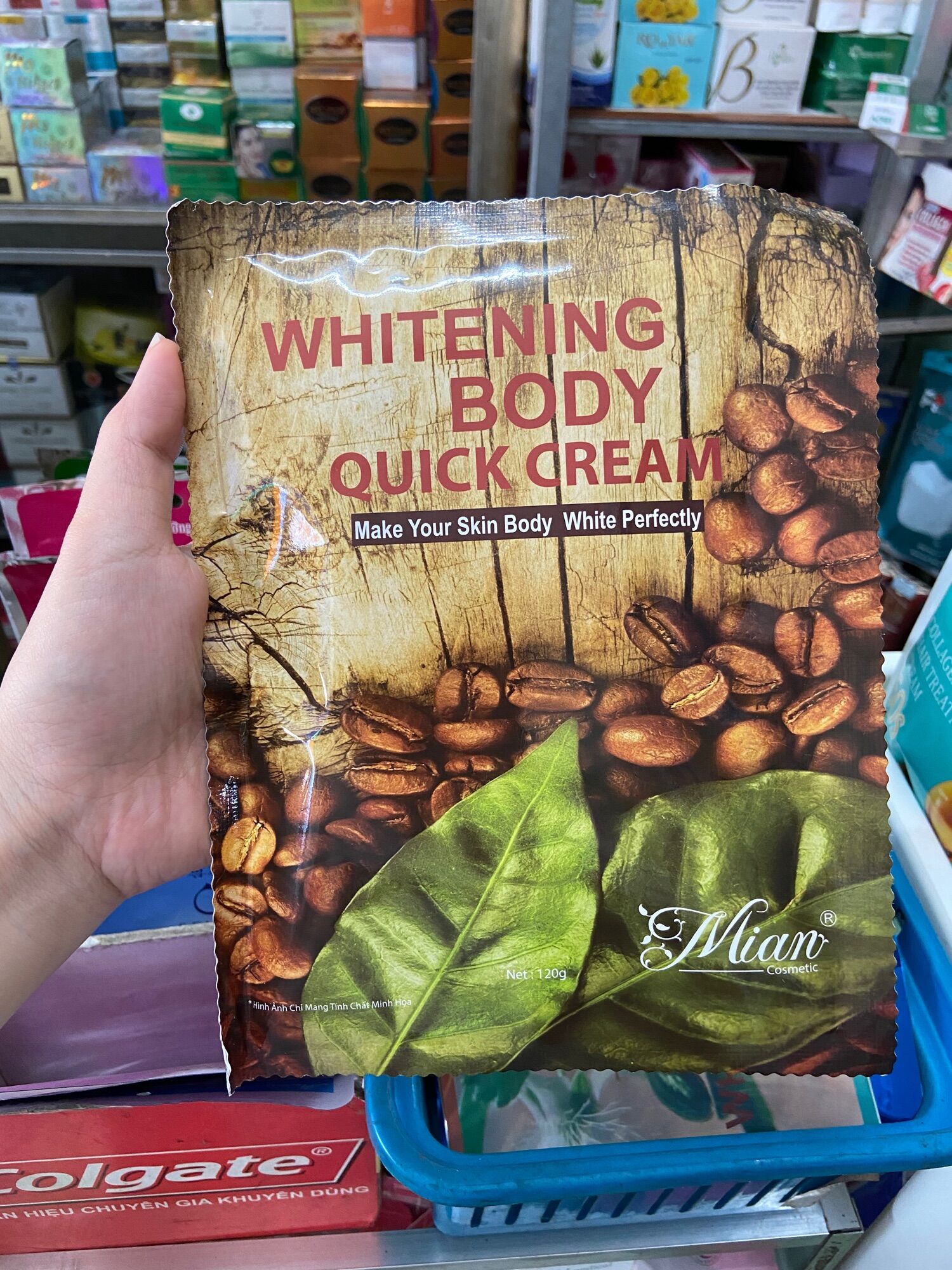 Tắm trắng cà phê - Whitening Body Quick Cream MIAN