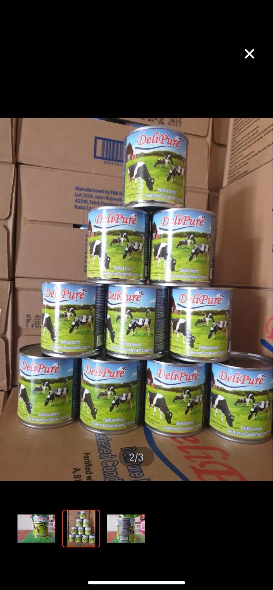 Sữa đặc malaysia Delipure hộp 380gr