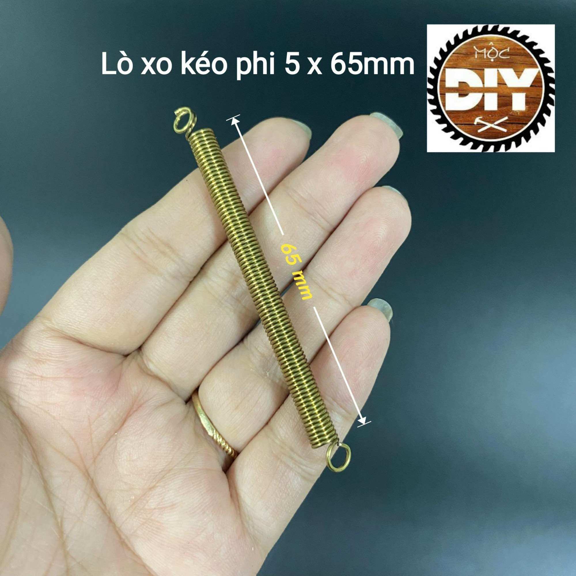 Lò xo kéo phi 5 dài 65mm sợi 0.8mm