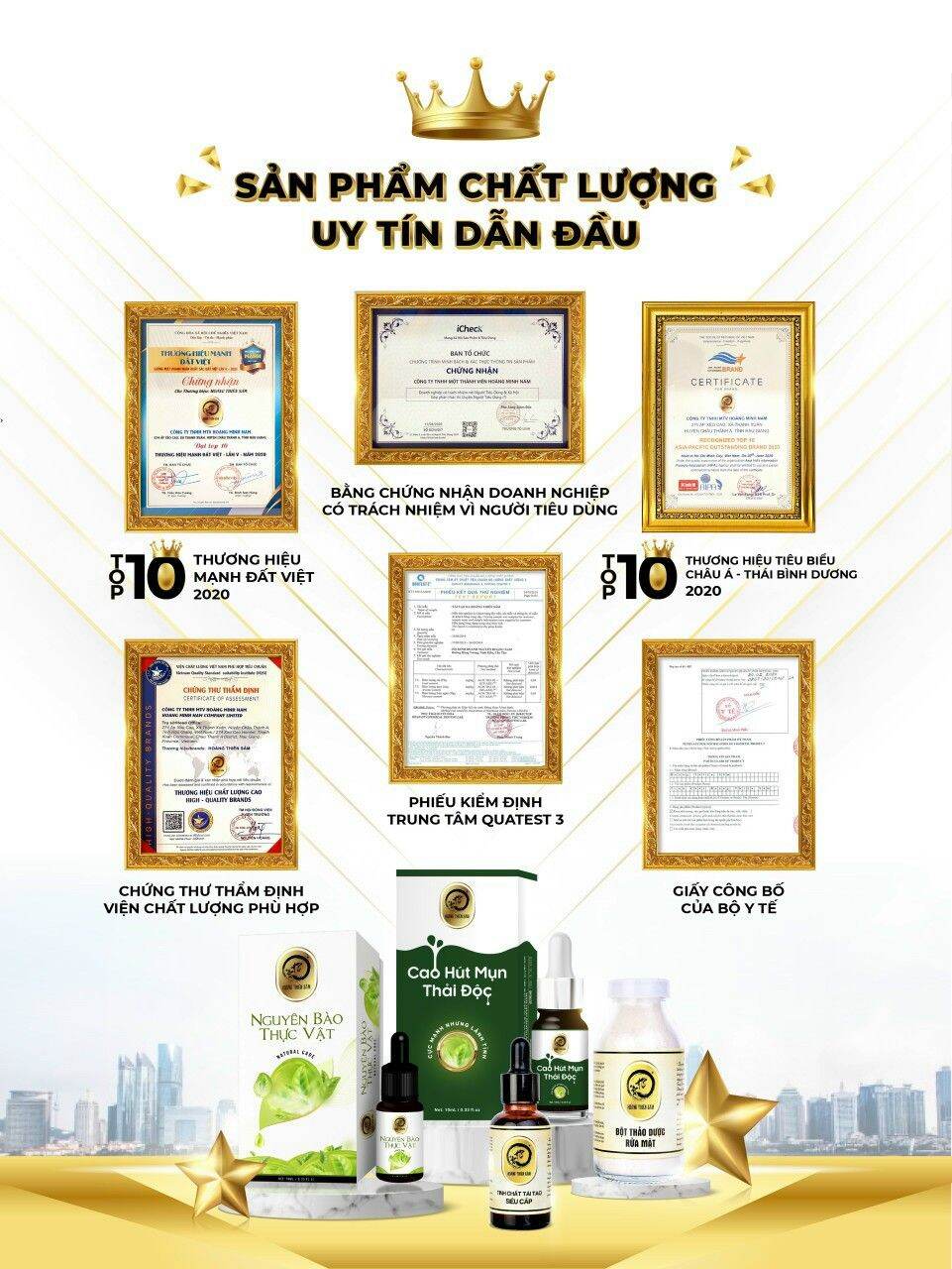 tinh chất tái tạo da Hoàng Thiên Sâm(loại mạnh)
