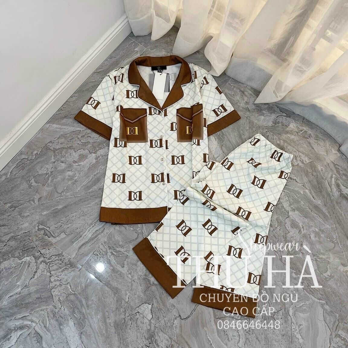 Bộ Pyjama Lụa QC Cao Cấp siêu sang siêu đẹp