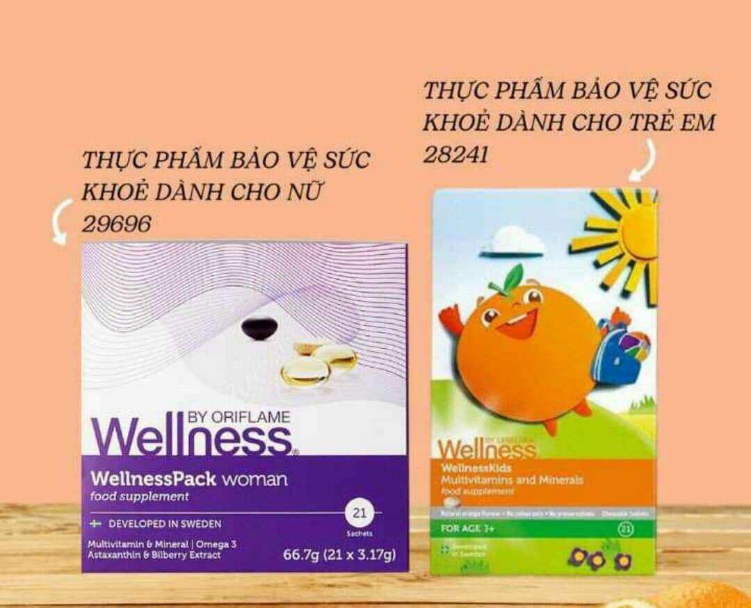 Combo 1 wellness viên nữ + 1 wellness kid 29696 24281