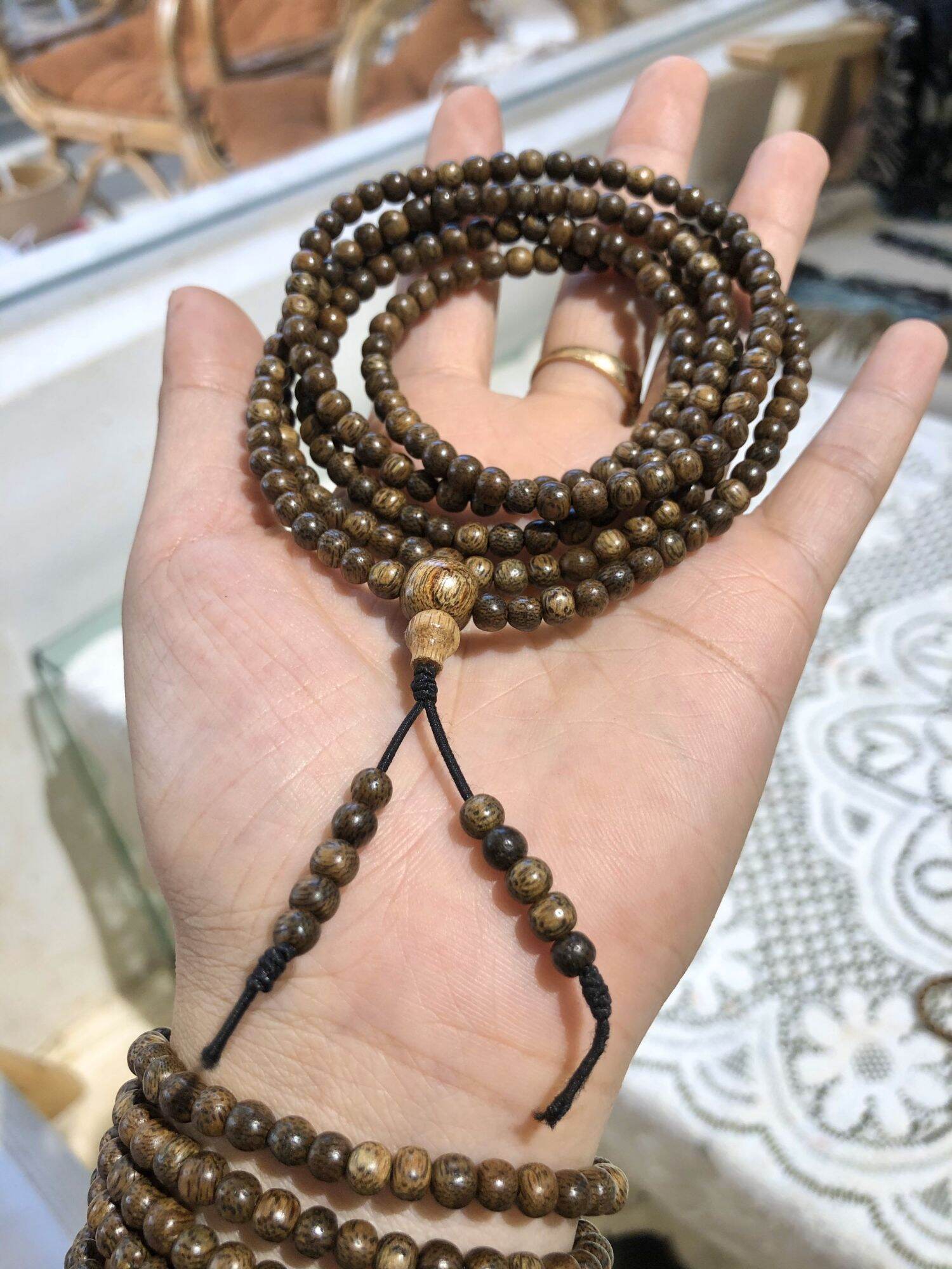 Vòng trầm tóc 216 hạt